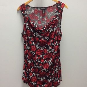 White House Black Market rose tank top size XL